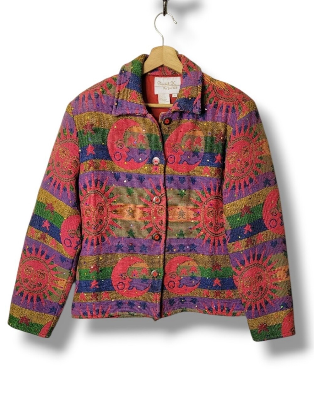 Daniel K Sun Moon Stars Tapestry Jacket